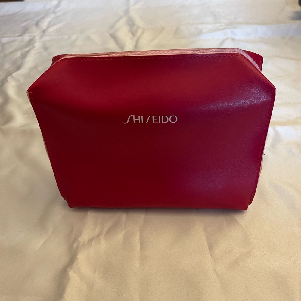 Shiseido Vibrant Red Cosmetic Bag